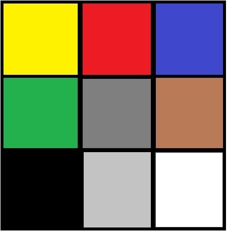 Couleurs standard