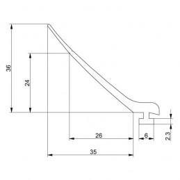 Joint haut standard H 36 mm (mètre linéaire)